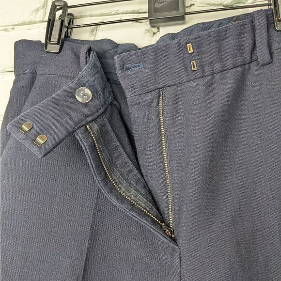 COS women's wool trousers navy blue straight leg US 8 - Picture 6 of 8